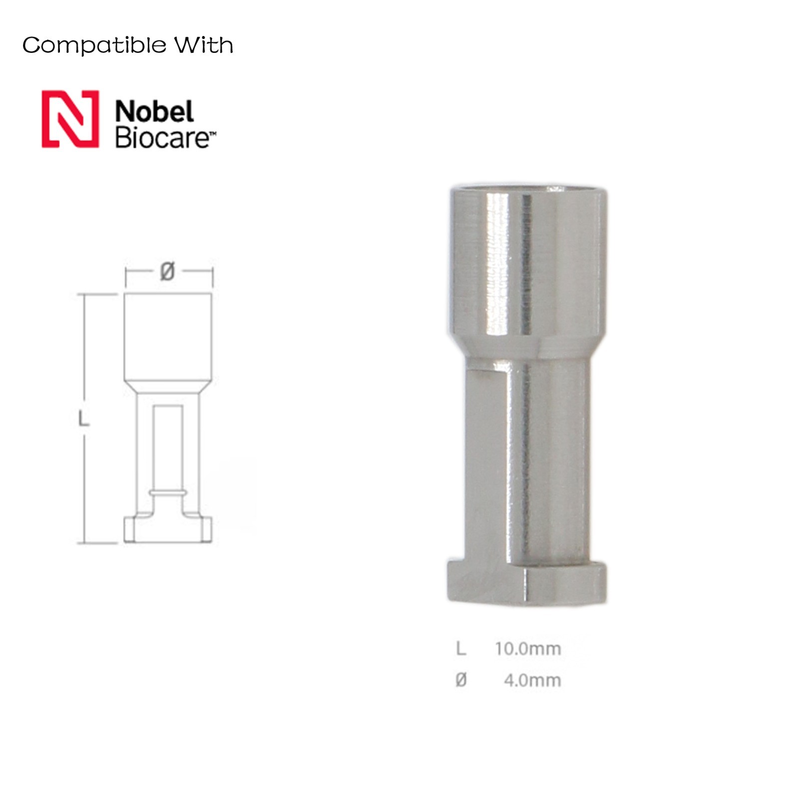 Nobel Biocare Active Implant system Analog Impress Coping Open/Closed Tray NP/RP