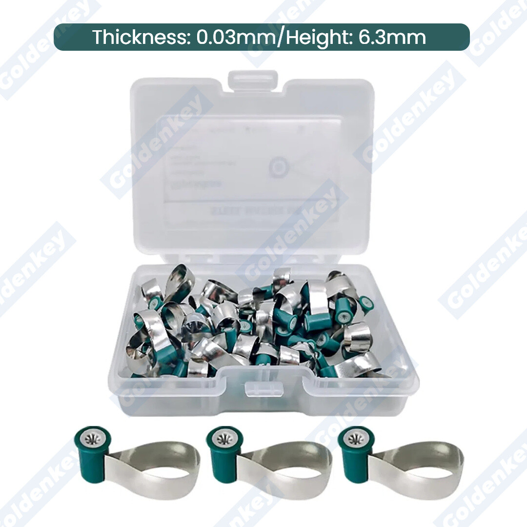 Dental Matrix Bands Reel Matrices M6 Metal Double-Side Anatomically Shaped Soft