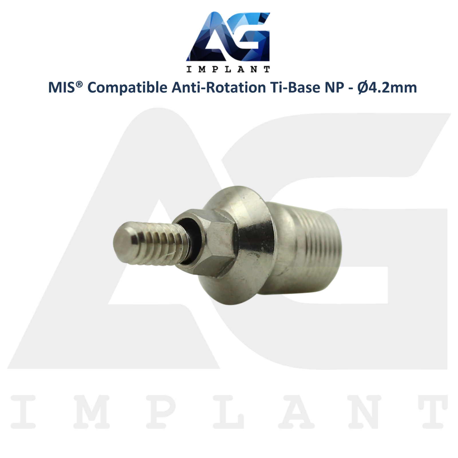 x5 Ti-Base Anti-Rotation Ø4.2mm NP Compatible with MIS® Int Hex System 2.10mm