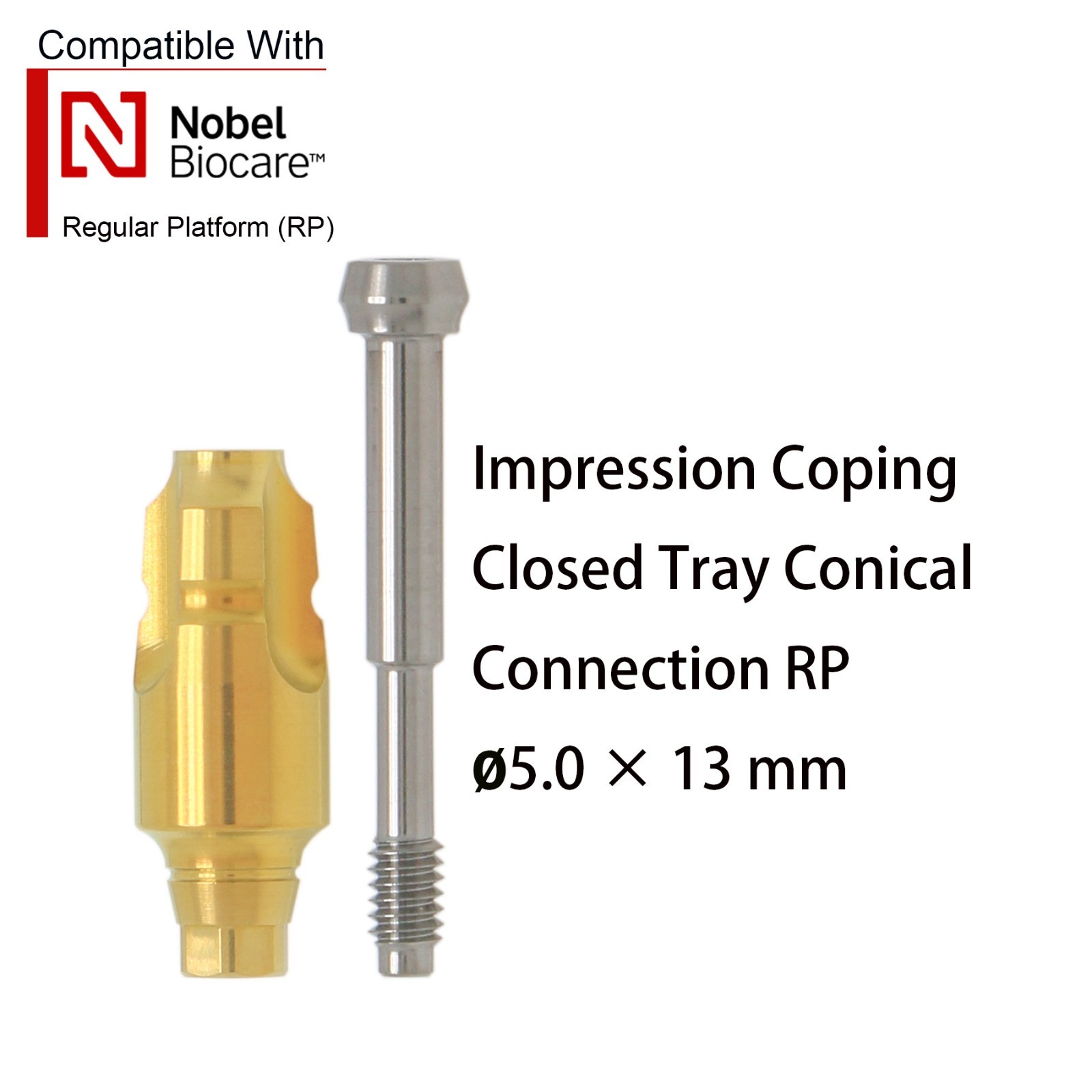 US Dental For Nobel Biocare Active NP/RP Impression Transfer Coping Closed Tray