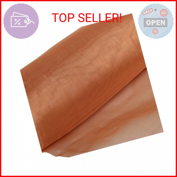 99.9% Pure Copper Wire 40 Mesh- 12.5″ x 38″ Dense Filter Screen Mesh