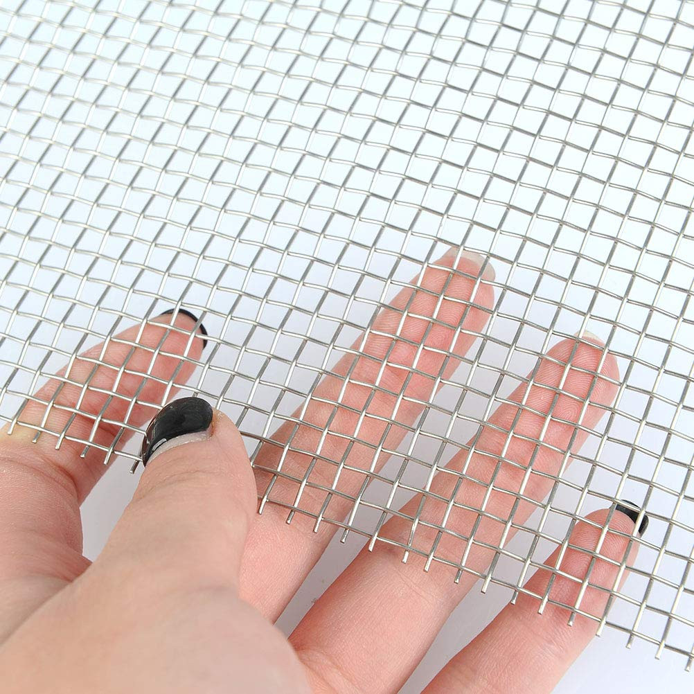 304 Stainless Steel Woven Wire 5 Mesh – 11.75″X23.5″ (30Cmx60Cm) – Metal Securit