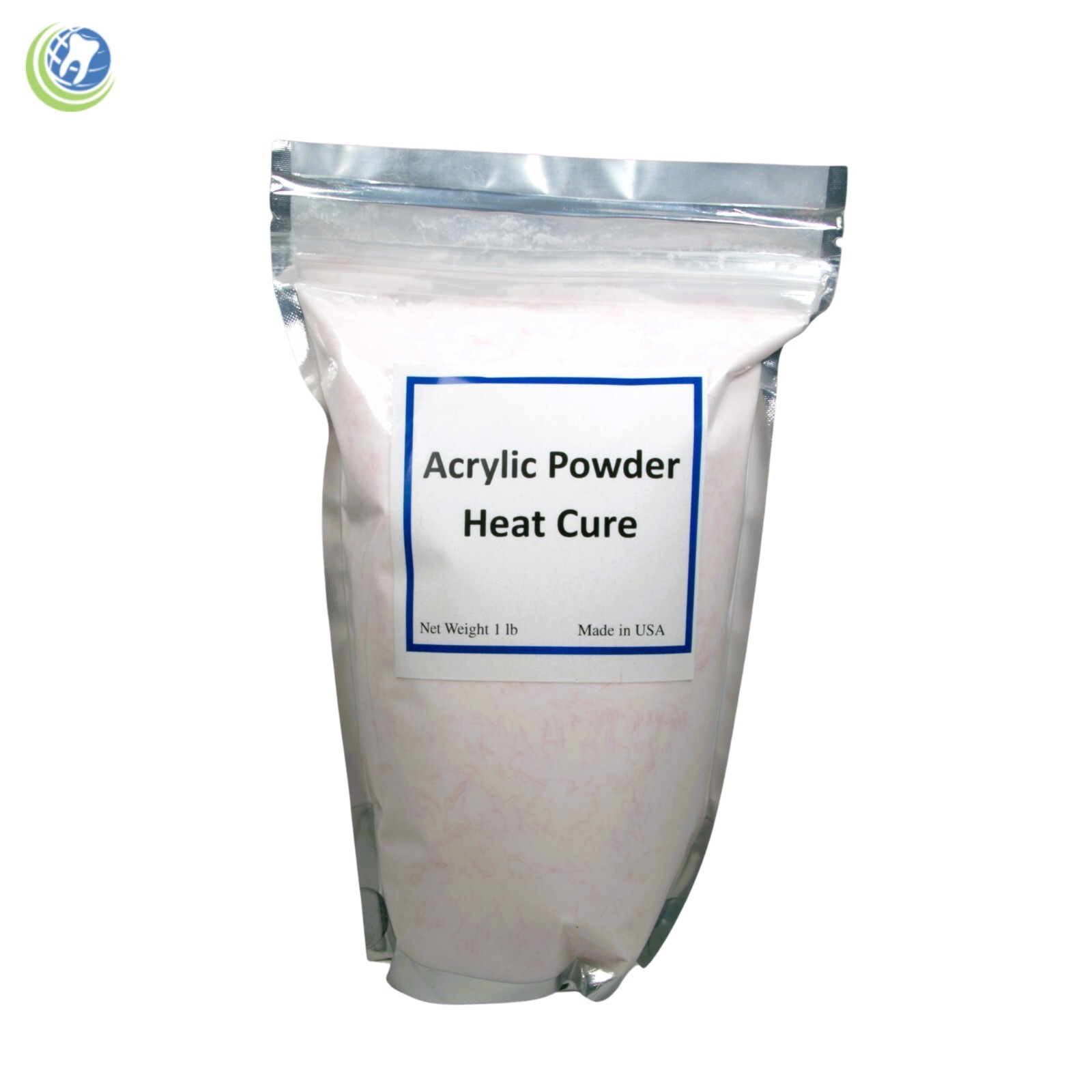 Dental Laboratory Dentist Heat Cure Acrylic Kit Dentures Light Pink Veined