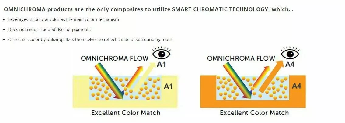 Tokuyama Omnichroma Flow 1 Shade Flowable Restorative Composite (3gm Syringe)
