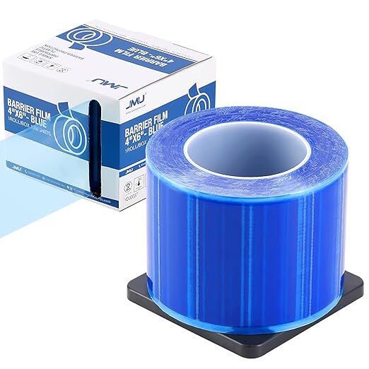 JMU Dental Barrier Film Sleeves Plastic Protect Tape 1200 Sheets/Roll 4X6″