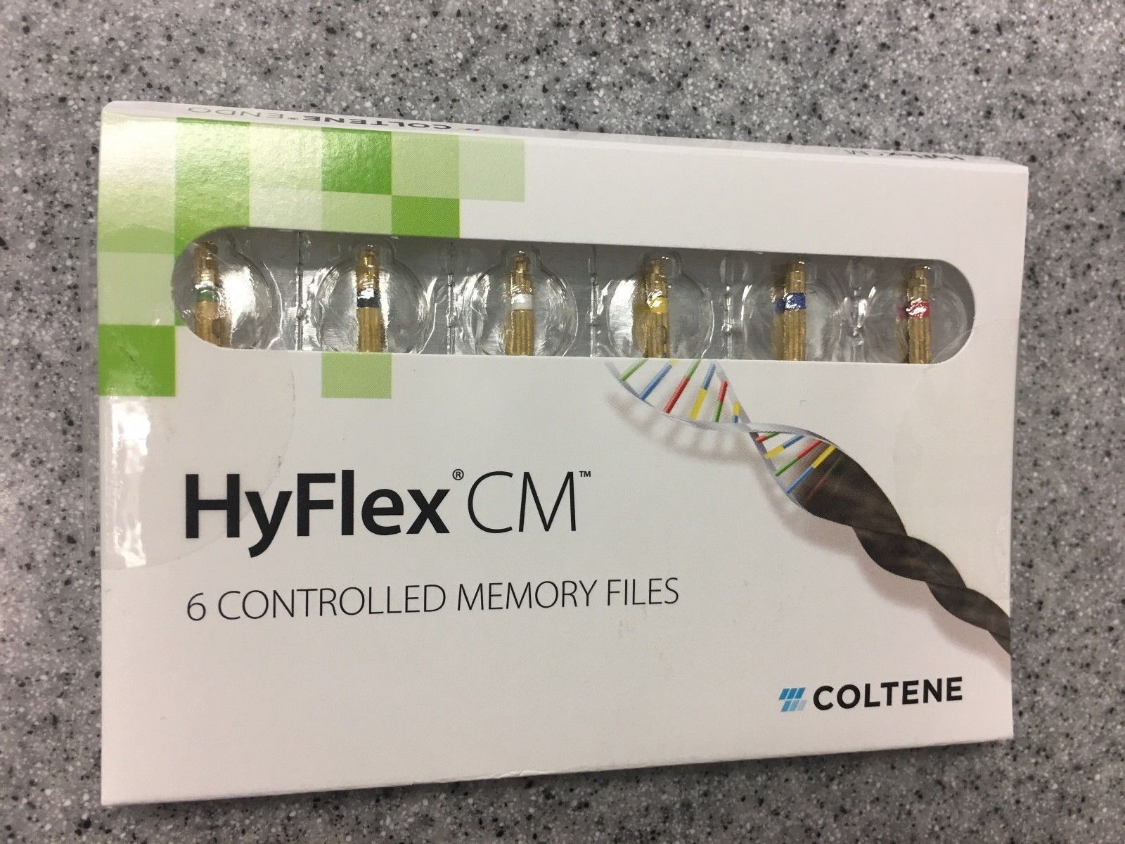 COLTENE HYFLEX CM FILES ROTARY FILE SYSTEM SET OF 6 FILES Dental