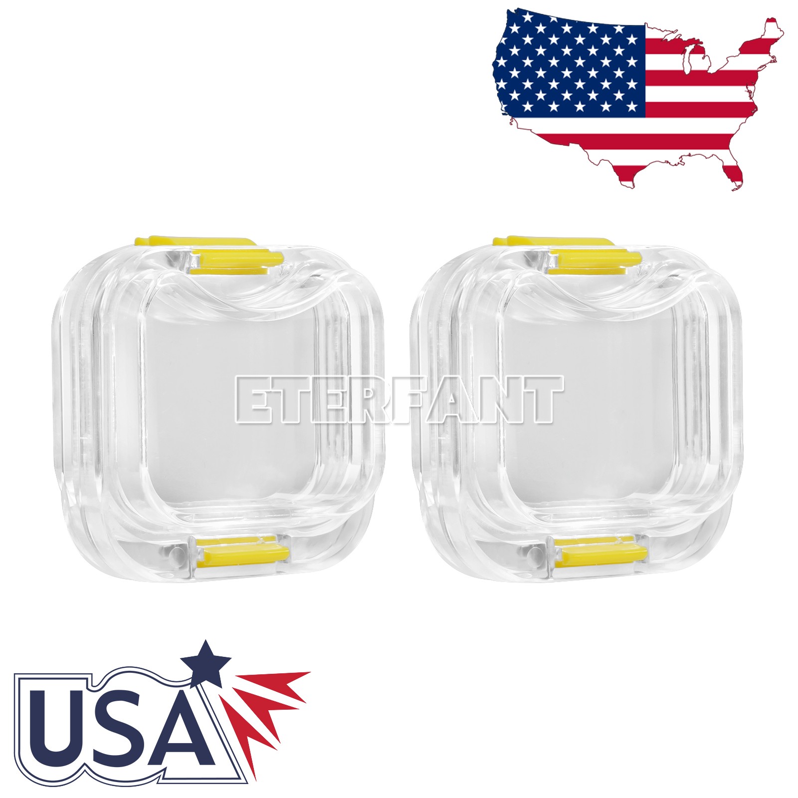ETERFANT 500pcs Dental Bridge and Crown Pillow Box with Membrane Latch Storage