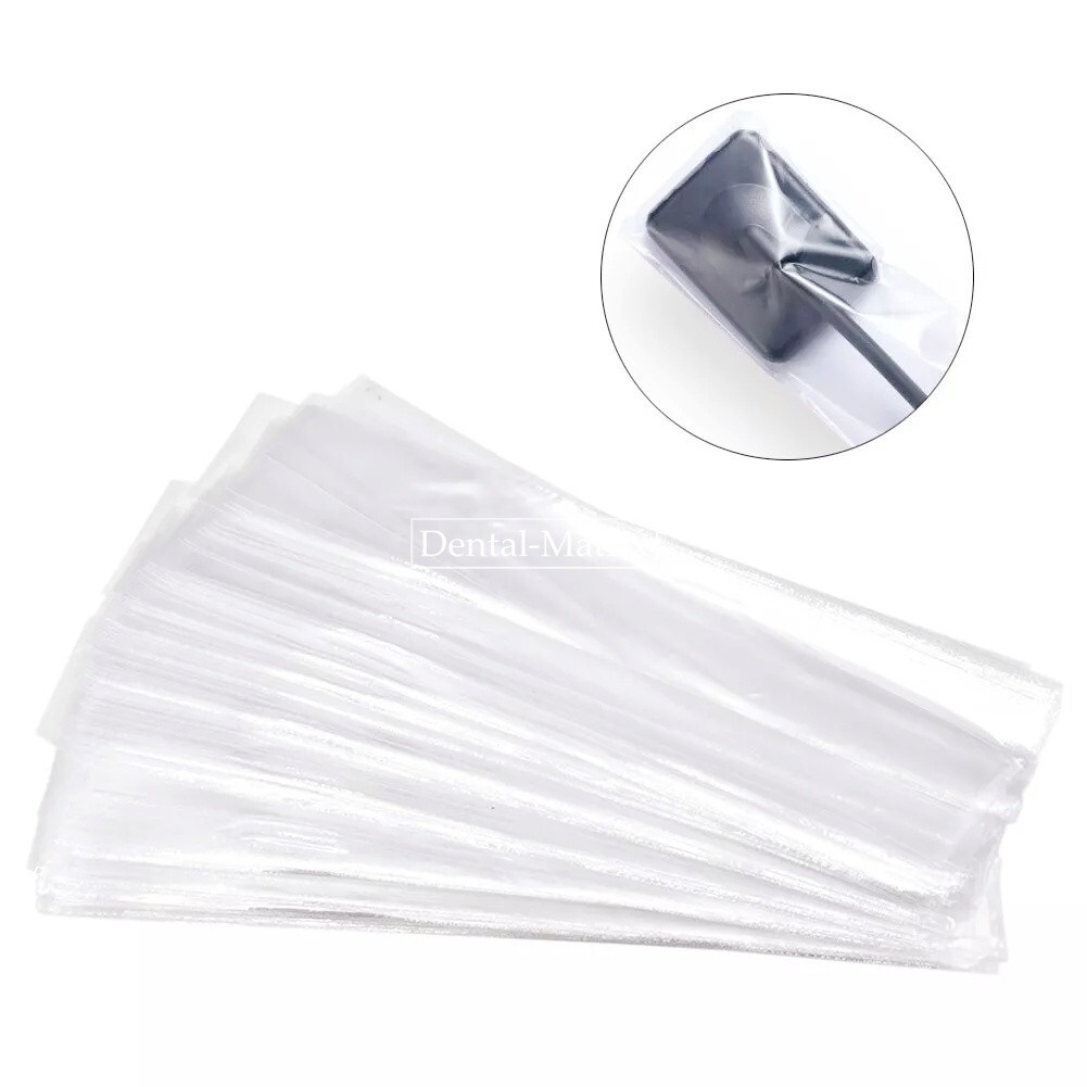 500 Disposable Plastic Digital X-Ray Sensor Cover Dental Barrier Sleeve 4.5x20cm