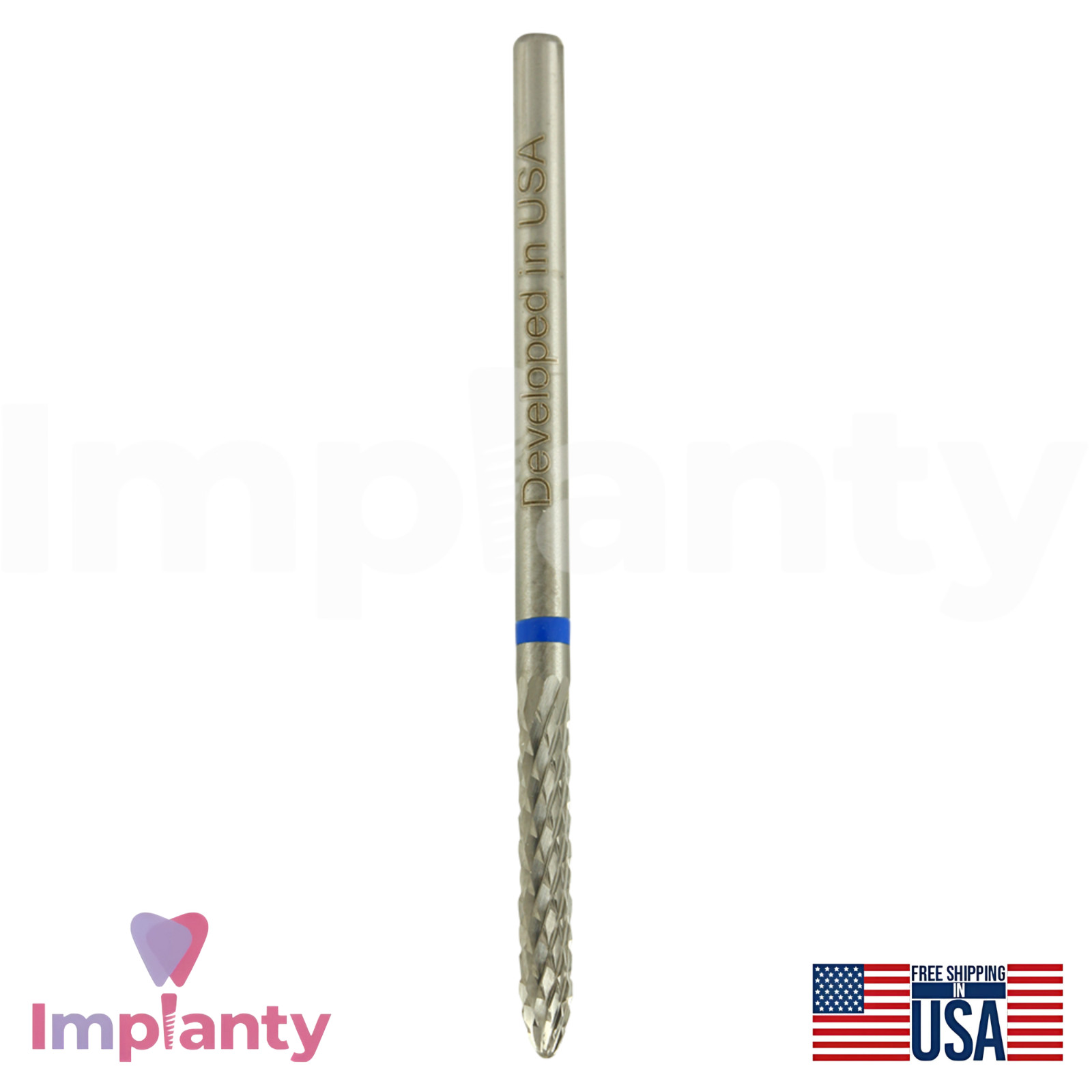 Cross Cut Standard Grit Carbide Dental Bur Ø2.3mm x 16mm 5000355 Dentistry Tool