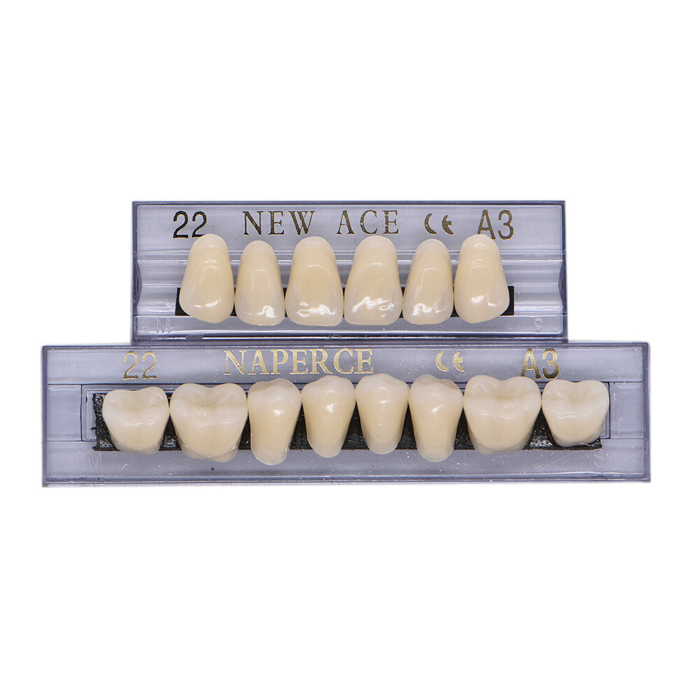 336Pc Dental Acrylic Resin Denture 22#A3 Full Set Teeth Upper Lower Shade Tooth