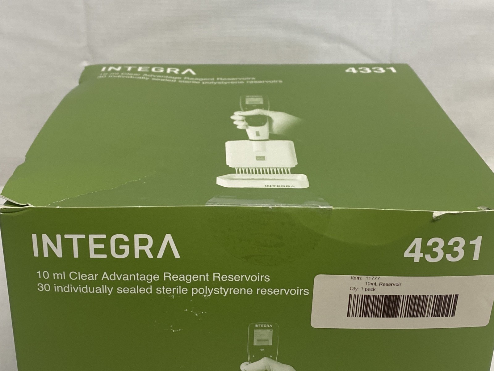 (30/Pk) INTEGRA 10mL Polystyrene Clear Advantage Reagent Reservoir Liners 4331