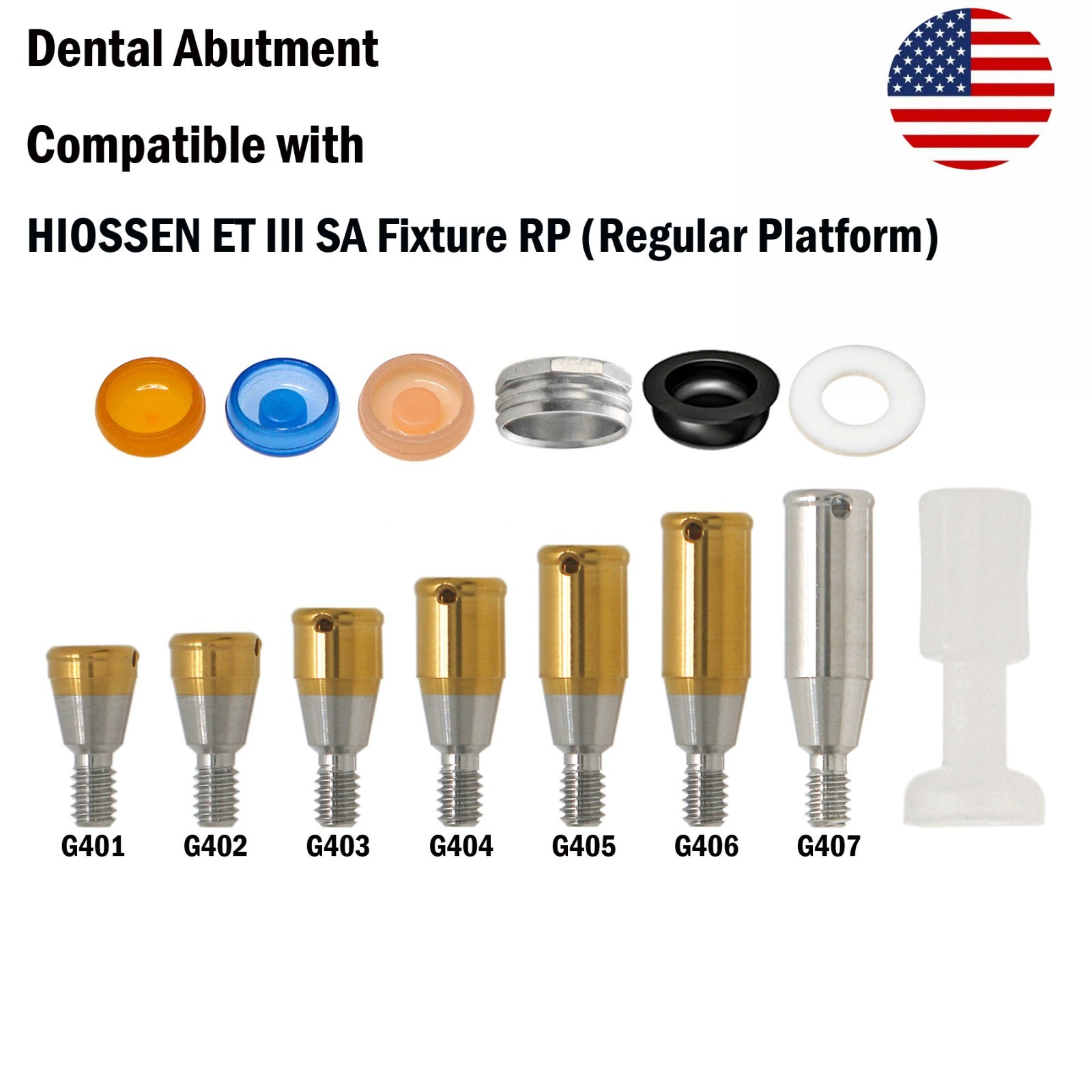 US Locator Attachment Abutment Regular for Hiossen ET Osstem TS Implants 1-7mm