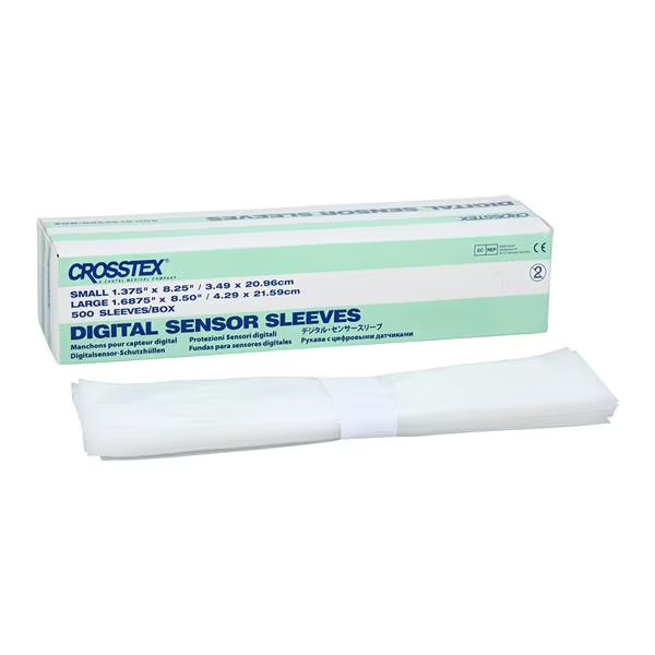Crosstex Dental Digital X-Ray Sensor Sleeves Large 500/Box 1.6875″ x 8.50″ BCXSL