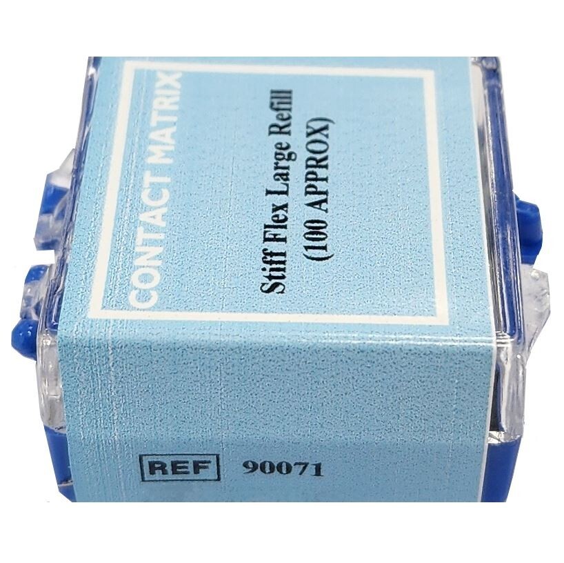 *100-Pack* Danville Zest Dental Contact Matrix Stiff Flex Large Refill 90071