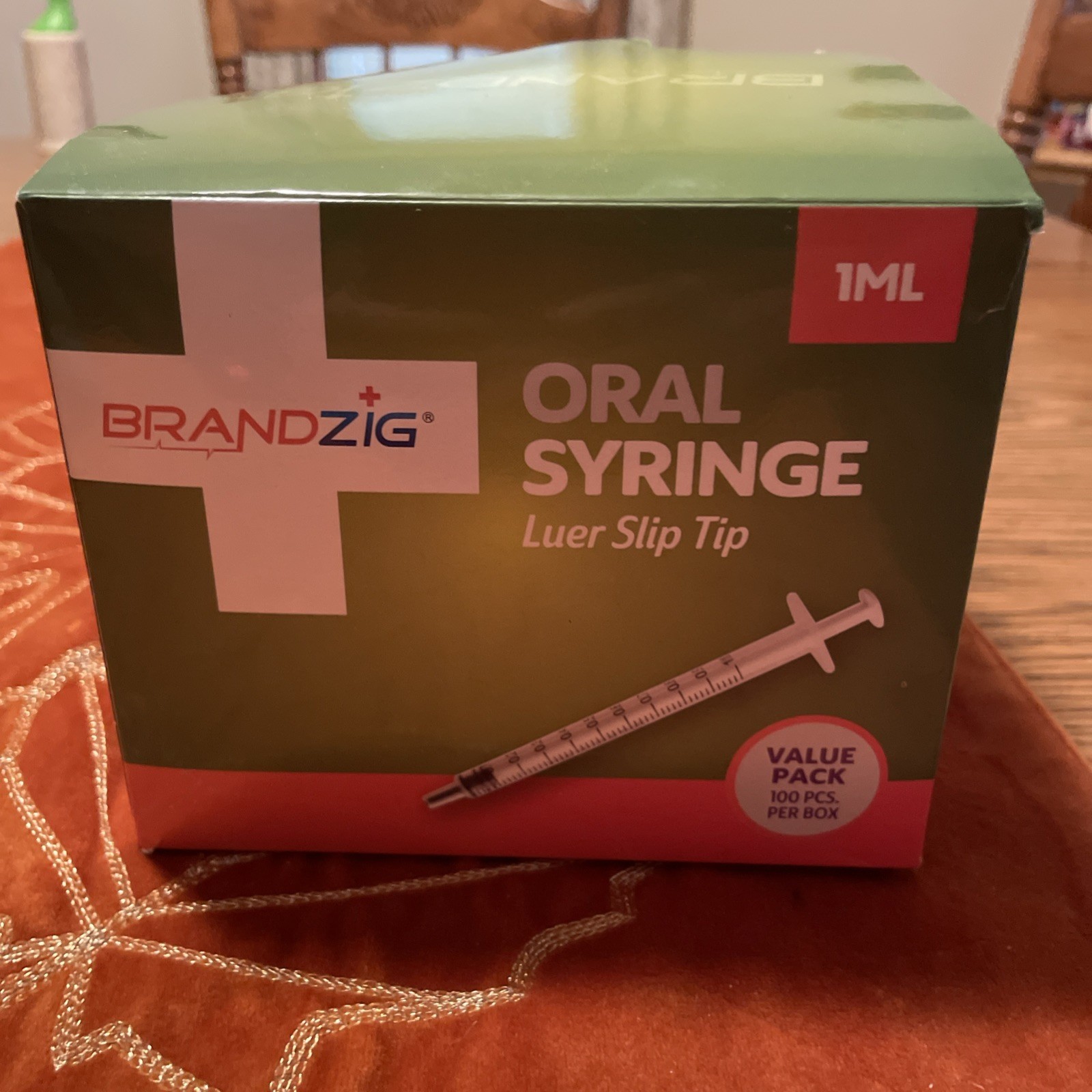 1ml Oral Syringe – 100 Pack – Luer Slip Tip, Sterile Individually…