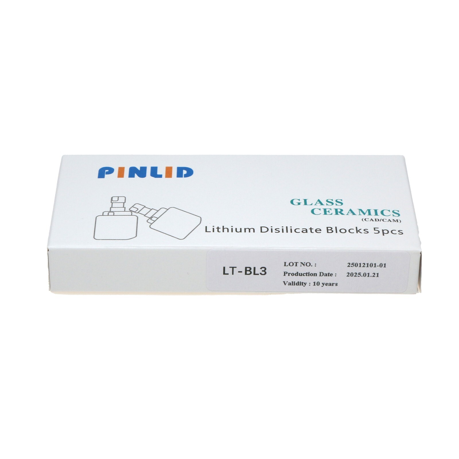 US LT C14 Dental Glass Ceramic Lithium Disilicate Block CEREC Emax CAD CAM Block