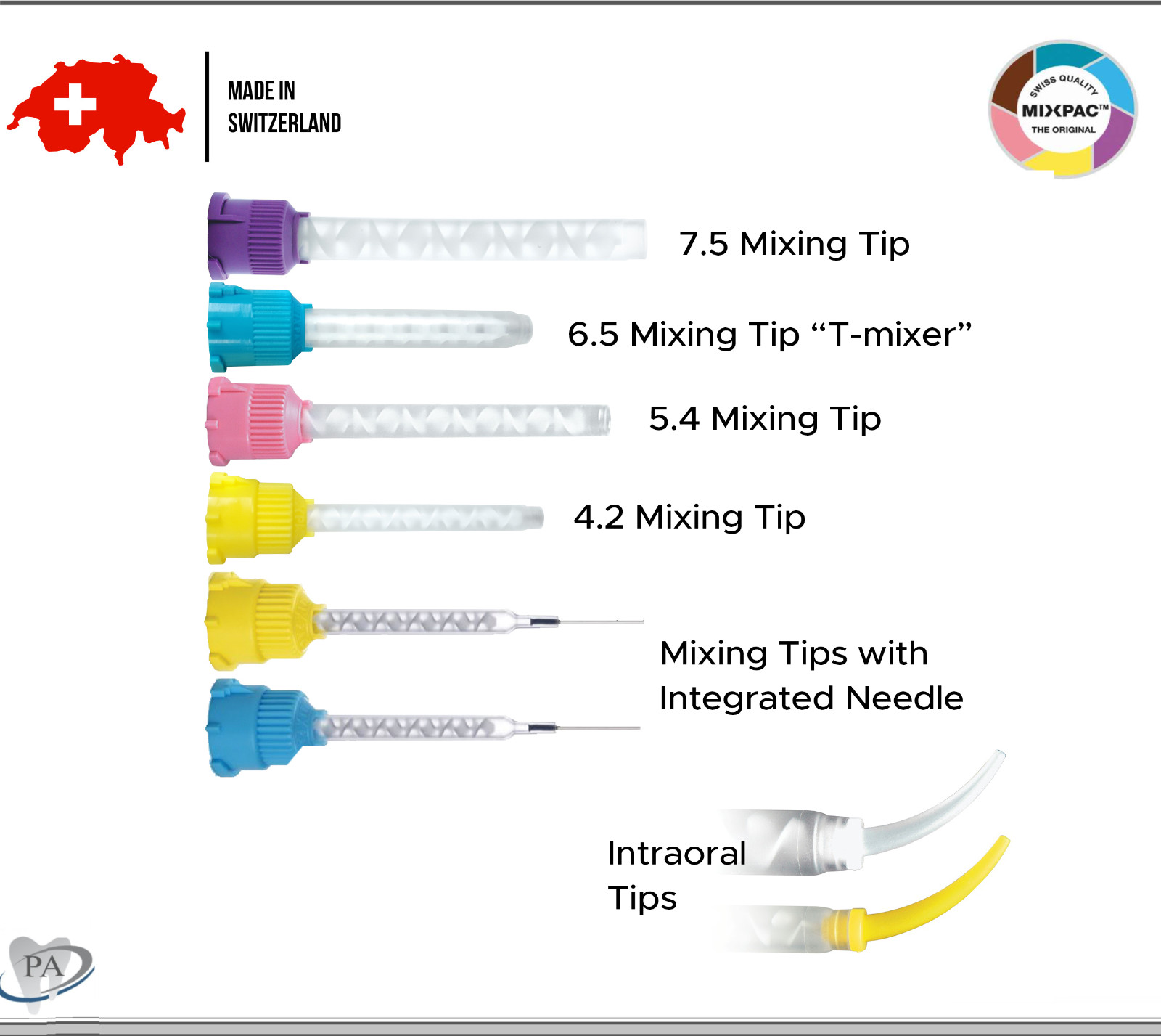 Dental Cement HP Tips High Performance Mixing Tips VPS HP Tips Intraoral Tips