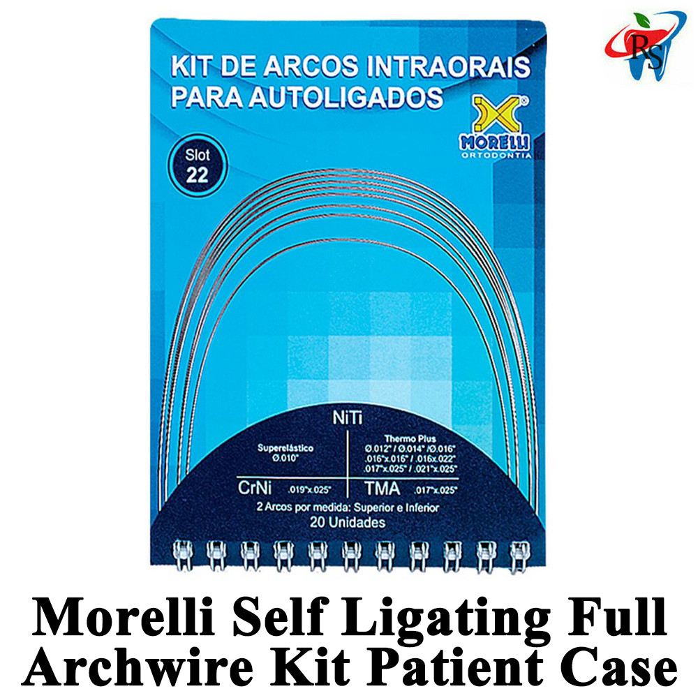 Dental Morelli Self Ligating Full Archwire Kit Patient Case Orthodontics
