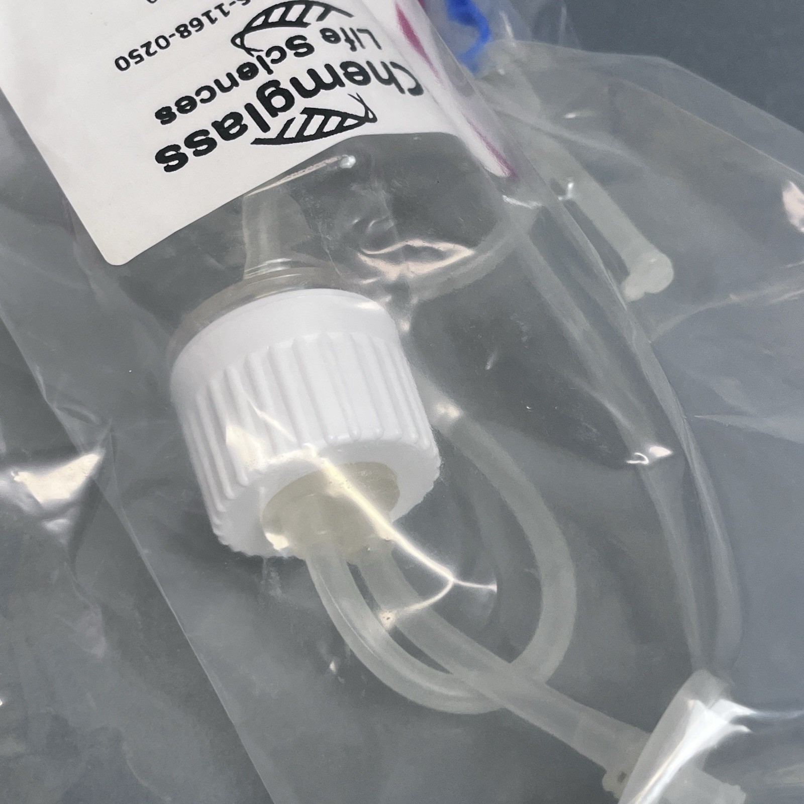 Chemglass Media Bottle Assembly 250 ml 2 Port PETG Case of 10 Bottles
