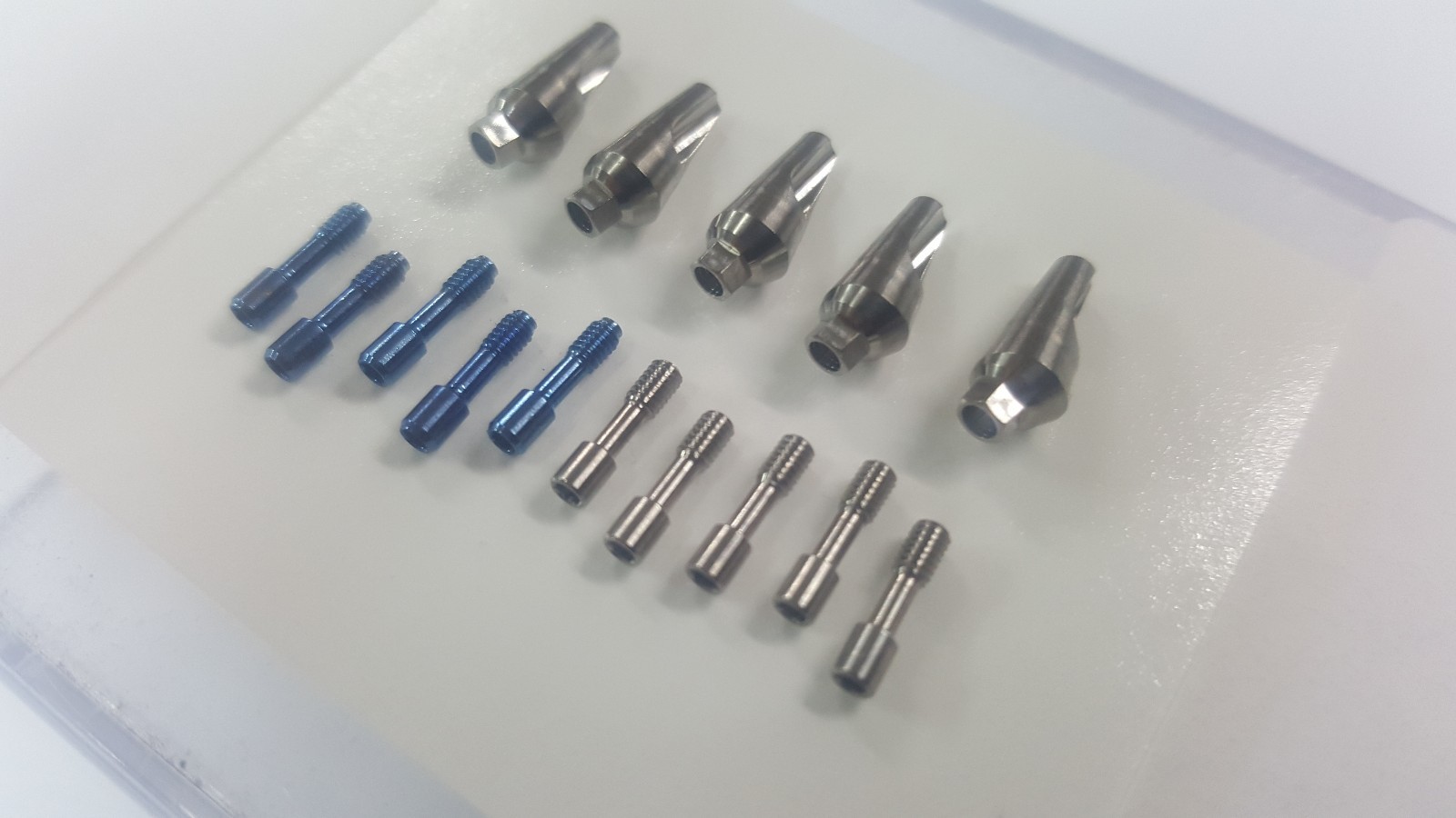 Lot x10 Titanium Angulated abutment 15 deg 10 w. screw + 10 b 12M