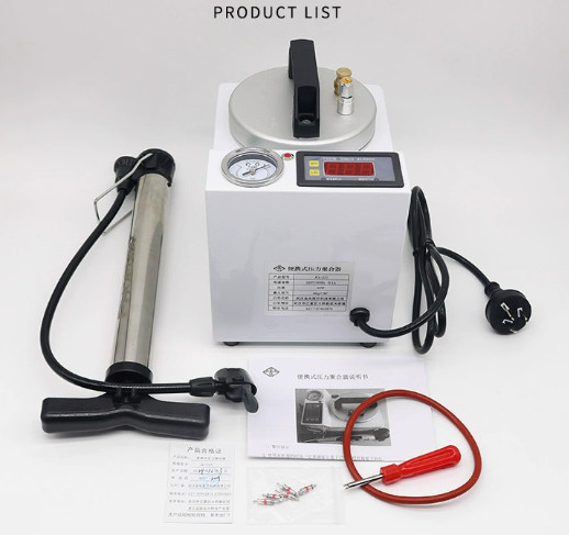 4-In-1 Dental Lab Polymerizer Polymerizing Machine Curing Pressure Pot 110V