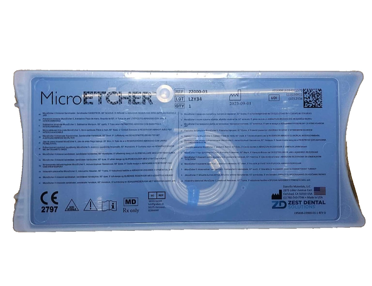 Danville Zest Dental Micro Etcher II Autoclavable Sandblaster 22000-03 SEALED