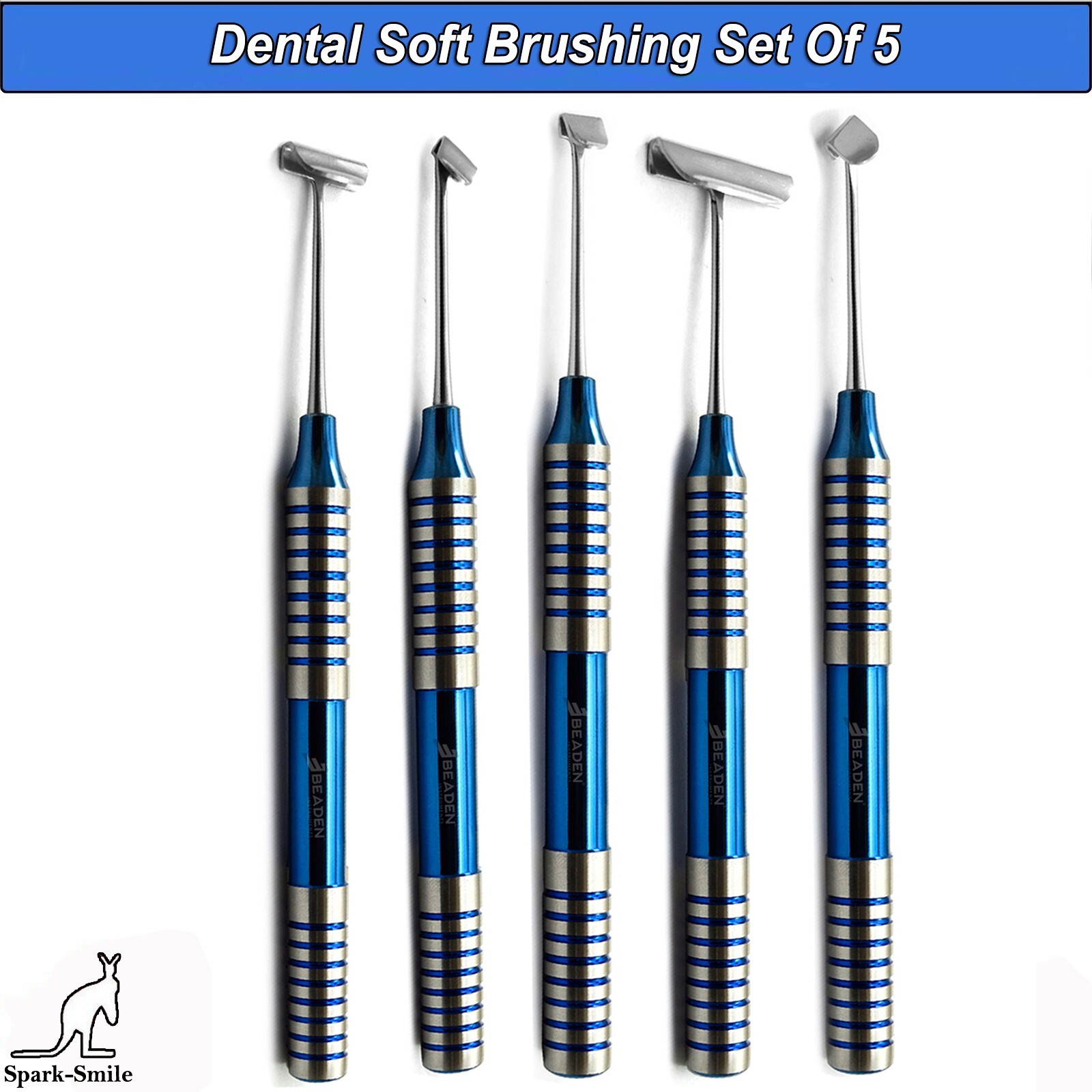 Soft Brushing Kit Dental Instruments Implant Lingual Flaps Surgery Set Of 5