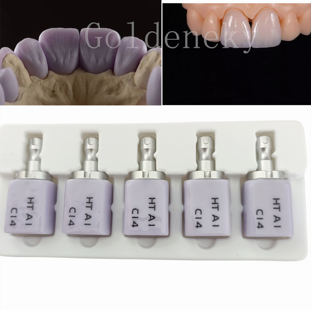 Low Transparency Dental Glass Ceramic Liithium Disslicate Blocks C14 CAD CAM