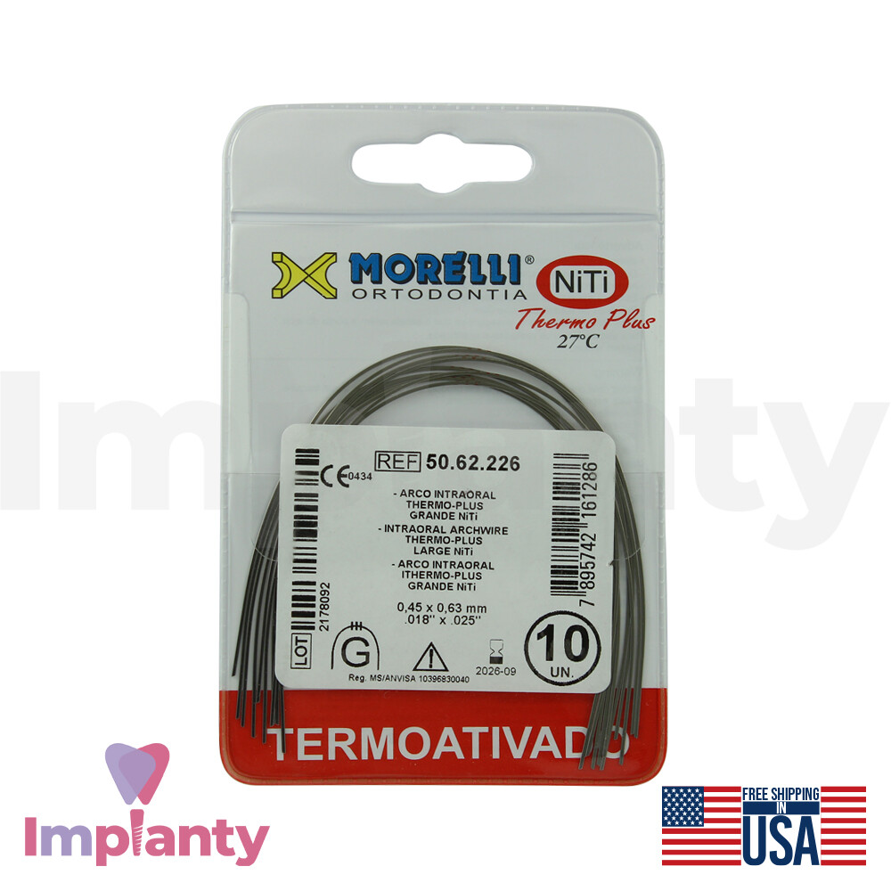Morelli Orthodontic Alignment NiTi Thrmo Plus Rectengular Archwires Dental Tool