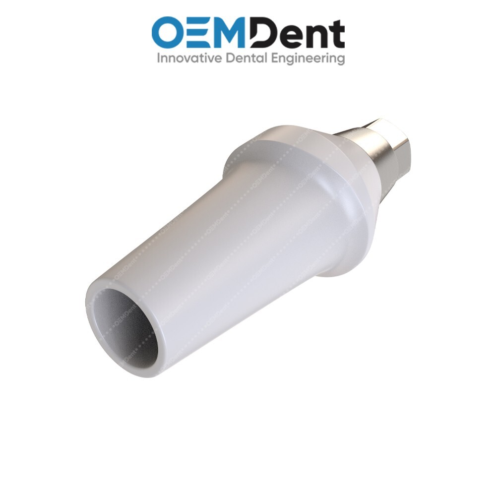 Straight Zirconia Abutment With Titanium Base Compatible NobelActive®️RP Conical