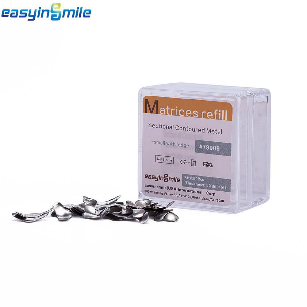 Metal Matrices Matrix Band Dental Sectional Contoured Refill S/M/L 50μm 10box