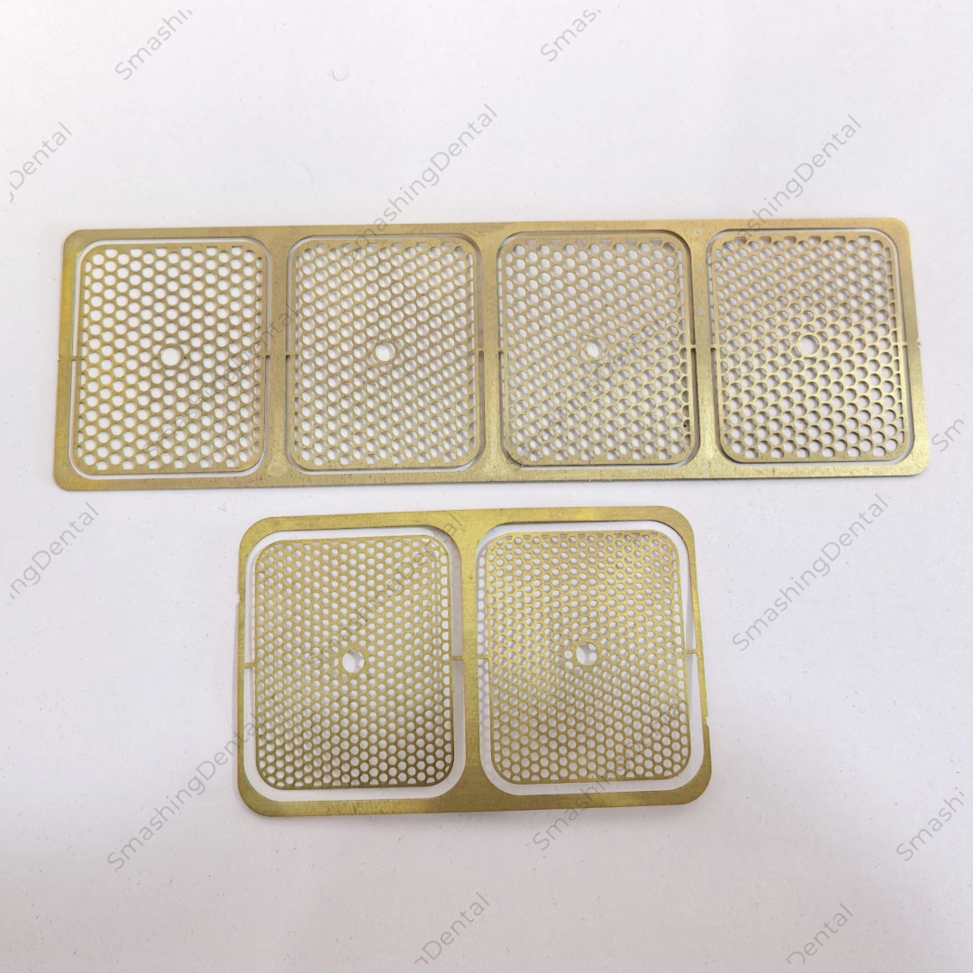 Dental GBR Titanium Mesh Membrane Guided Bone Regeneration Barrier Gold Coated