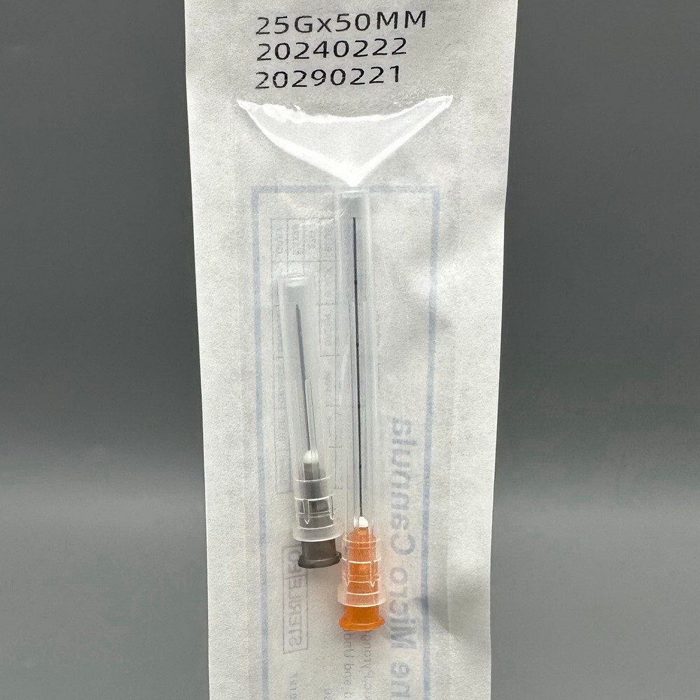 Brand New 5/10/50XDisposable Blunt Cannula with Puncture 18G 50mm-30G 25mm USA