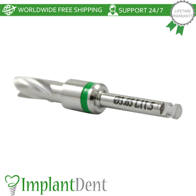 1 Straight Drill Integral Stopper Ø3.65 External Irrigation Dental Tool Sur gery