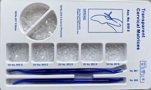 Dental Transparent Cervical Matrices Composite Gingival Retractor Clear Matrix
