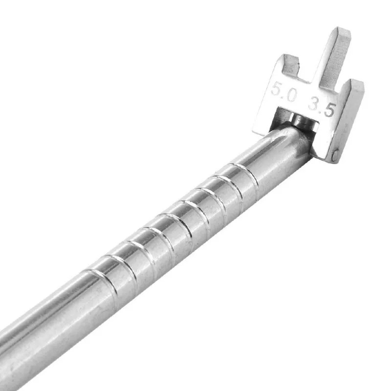 Dental Bracket Gauge Locator Double Scale Orthodontic Brackets Stainless Steel
