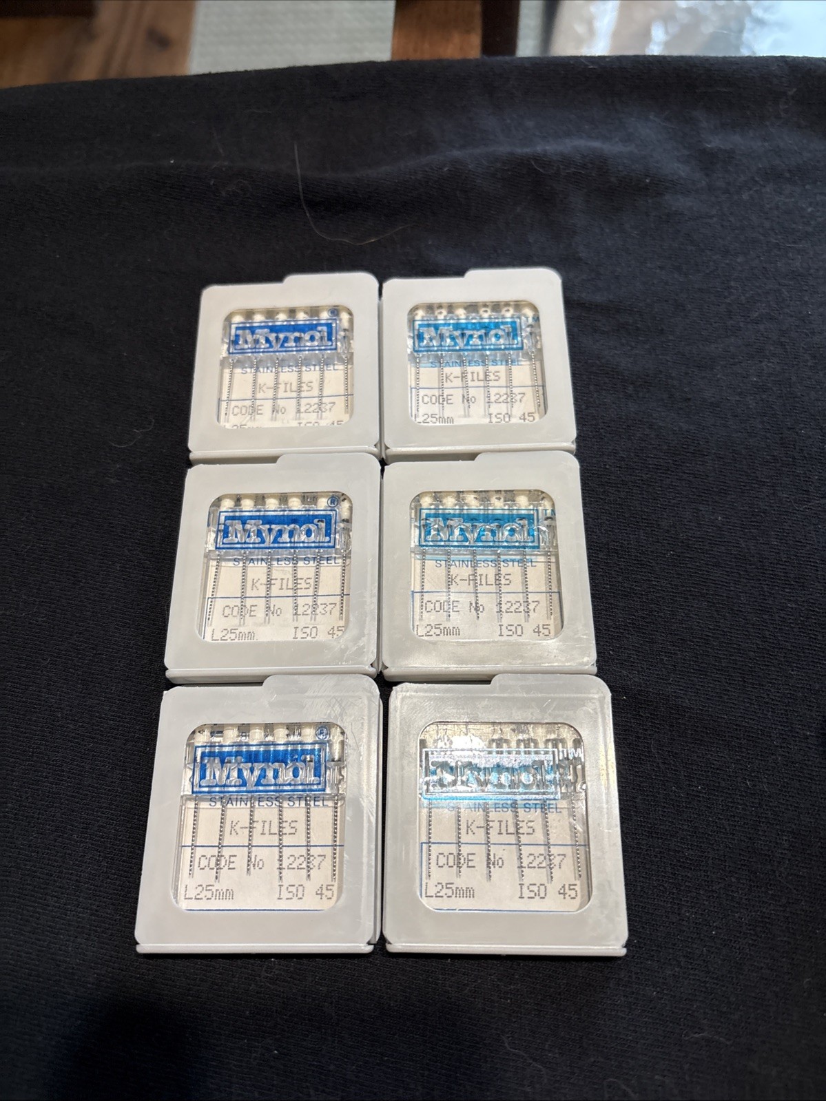 Mynol Instruments Stainless Steel K-Files L25mm 6 boxes. L25mm ISO 45
