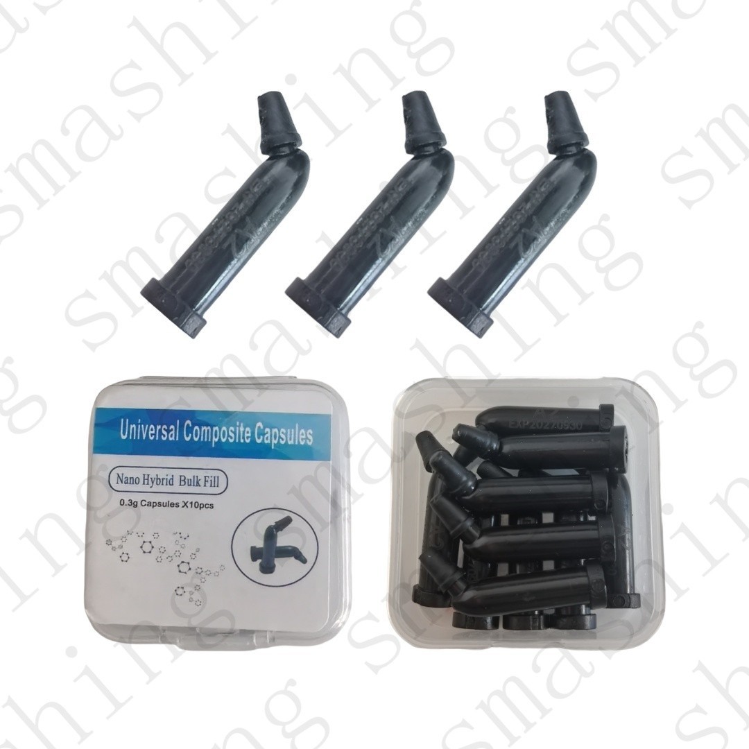 50Pcs Dental Unidose Composite Resin Capsules Hybrid Light Cure 0.3g A1/2/3/3.5