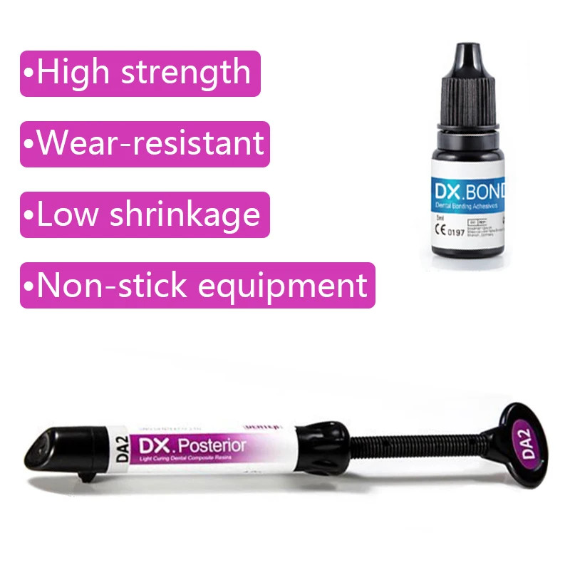 Dental Light Cure Nano Hybrid Resin Composite Dentin Filling Resin Syringe