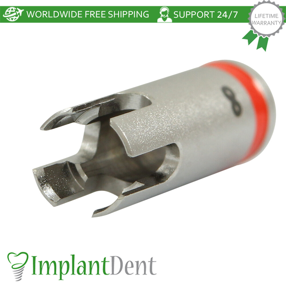 Dental Drill Stopper 2.8mm – Red Stainless Steel Dentistry Tool