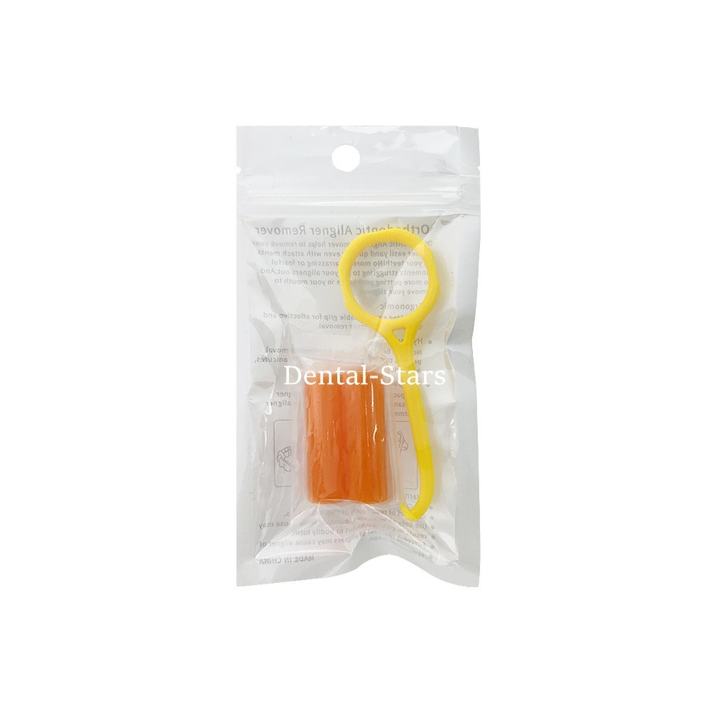 100 Packs Dental Aligner Chewies Clear Tray Retainer Seater Retriever Take Off