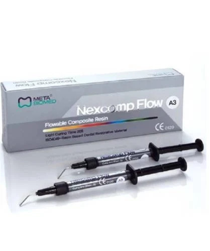 shades -A1,A2,A3 (Any One) META BIOMED Nexcomp Flow Composite Resin (2X2Gm) FS