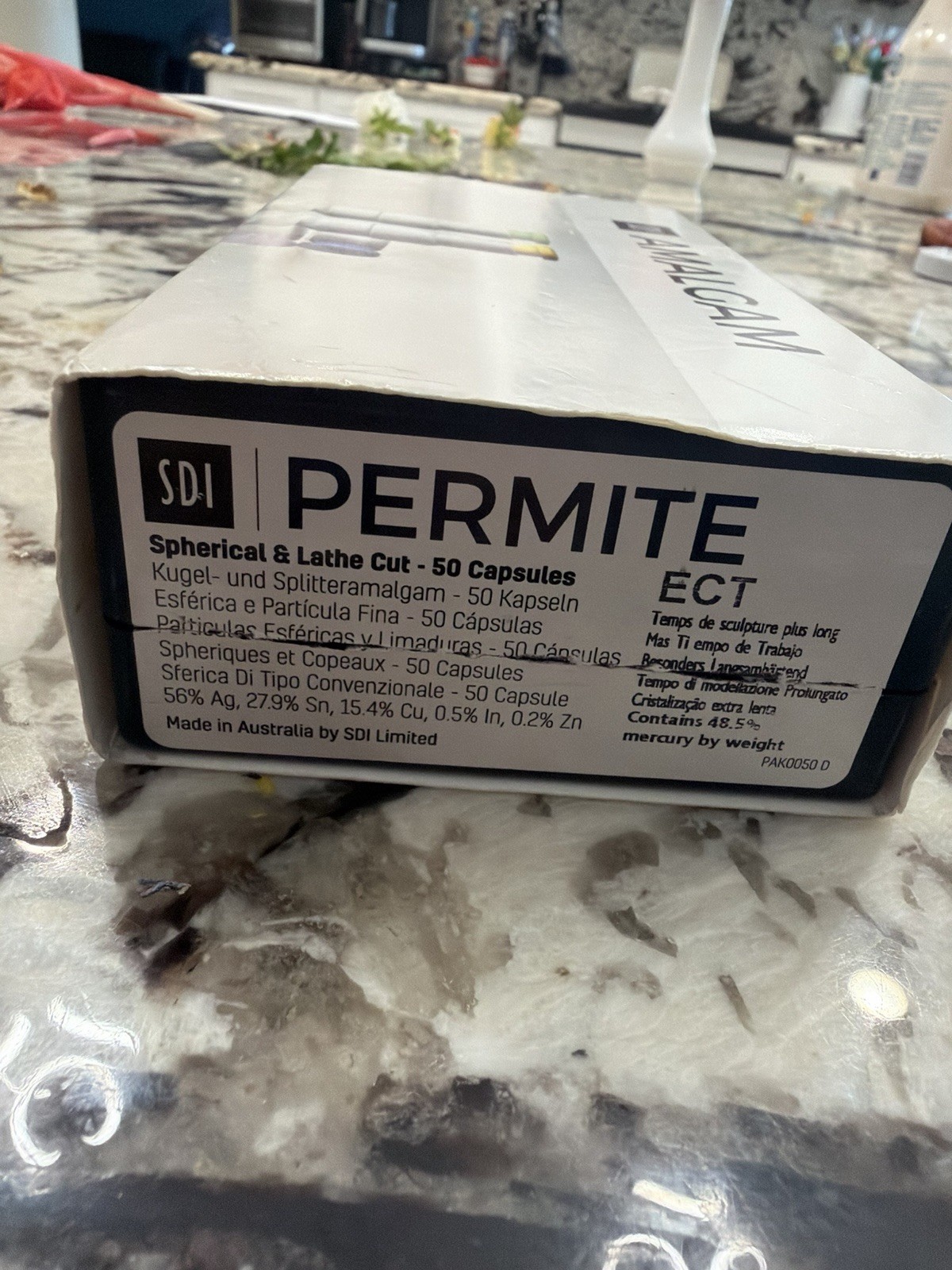 SDI Permite 2 Spill Extended Carving TimeAlloyAmalgam Capules 600mg 50/Pk