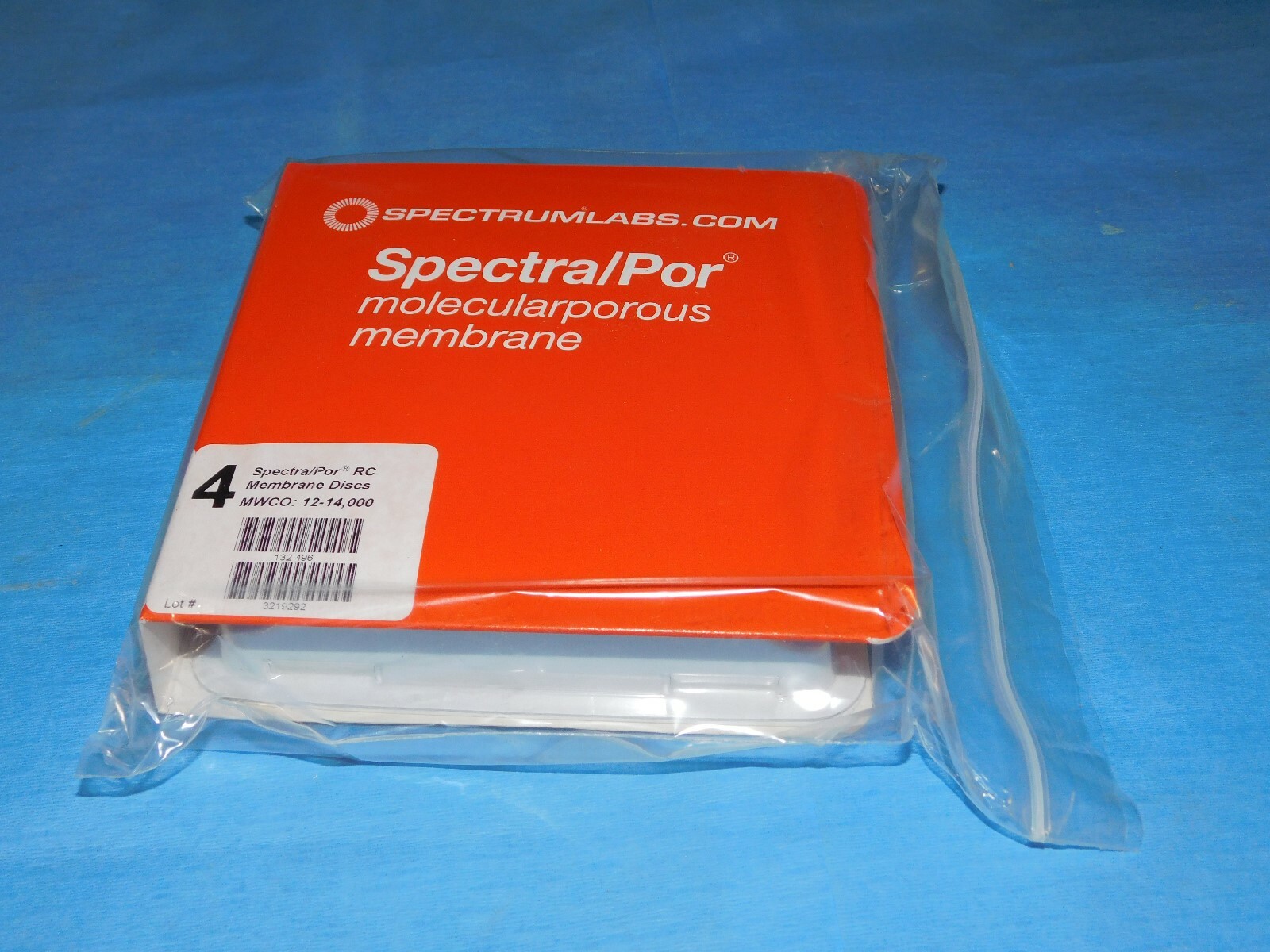 132 496 SPECTRUM LAB 4 SPECTRA/POR RC MEMBRANE DISCS MWCO: 12-14,000 47MM QTY50