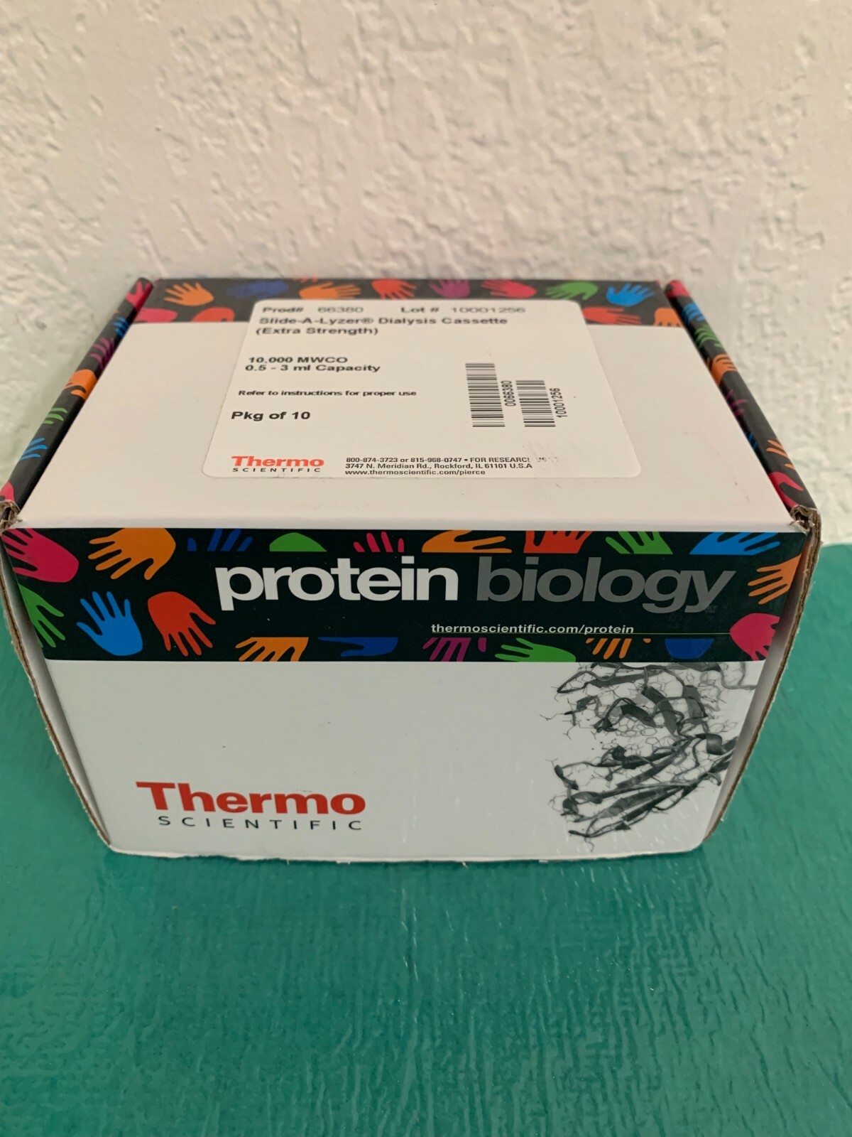 Thermo Slide-A-Lyzer Dialysis Cassette.10KMWCO 0.5-3 mL Capacity. Prod#66380