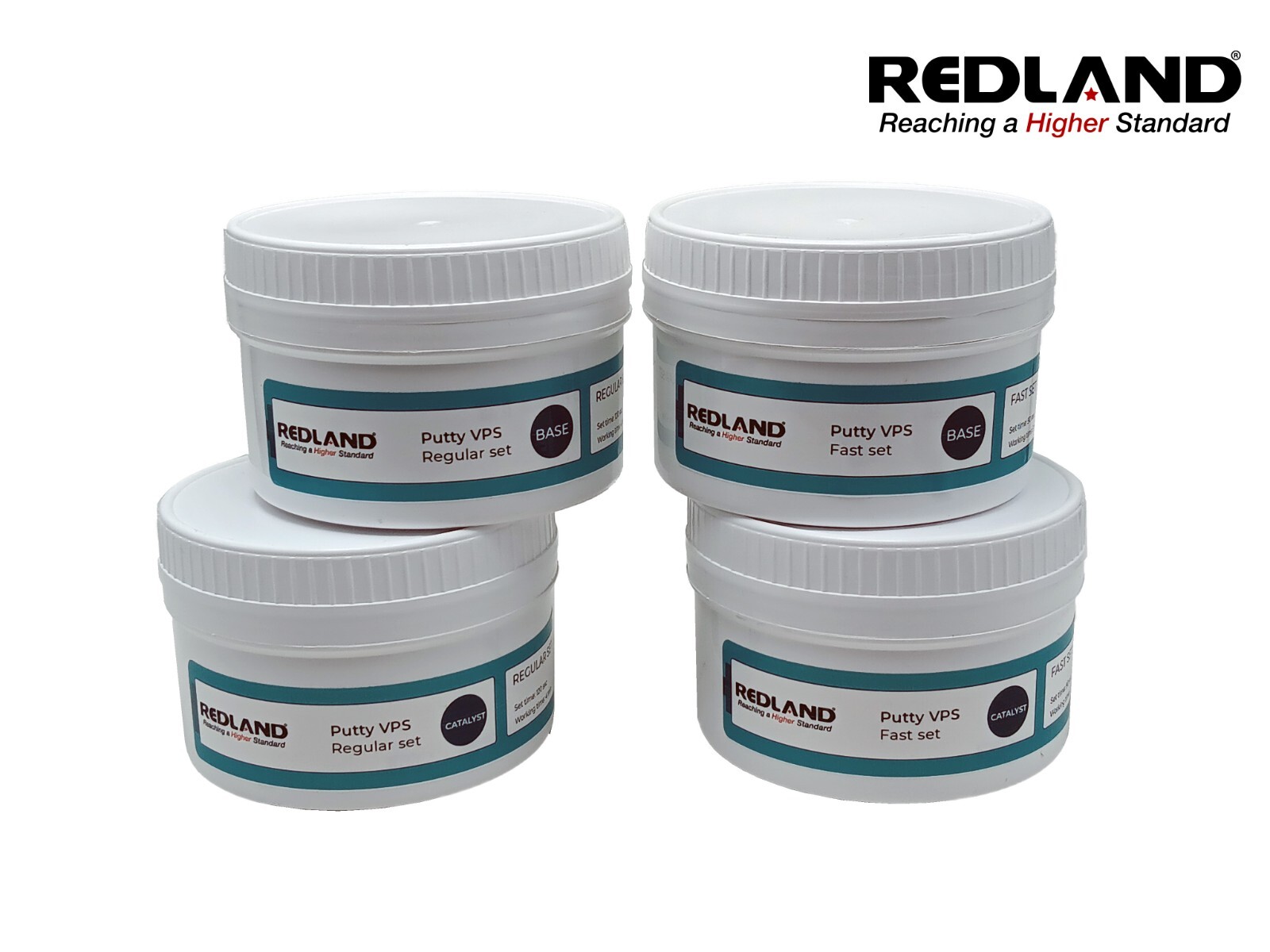 Redland Putty REG SET VPS Impression Material Base + Catalyst 580mL German Made
