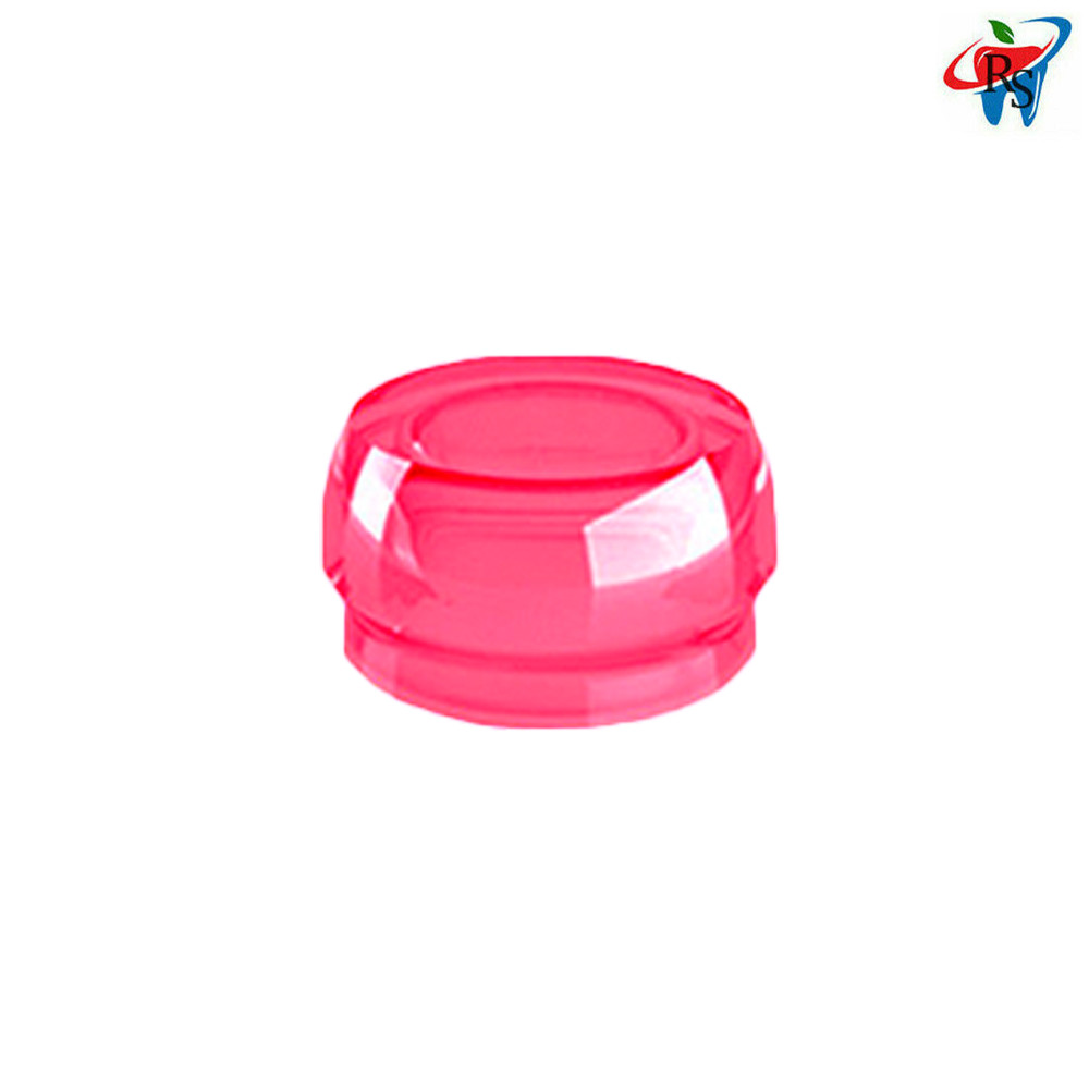 10pcs Dental Pink Silicone Caps Soft Retention 1200gr For Loc In Attachment