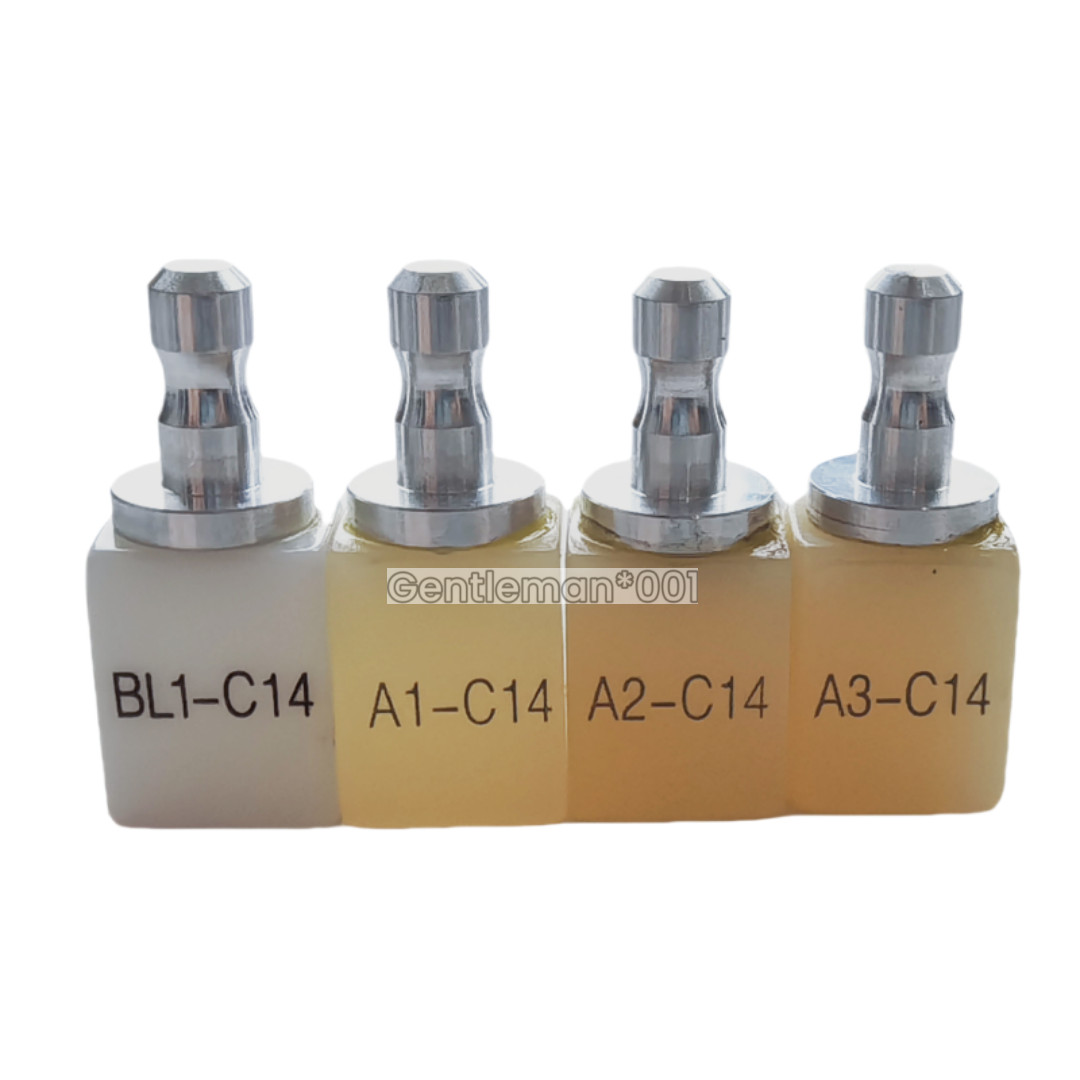 5pcs Dental PMMA Blocks Sirona MCXL Disk B40L/C14 Cerec Bleached A1/2/3/BL1