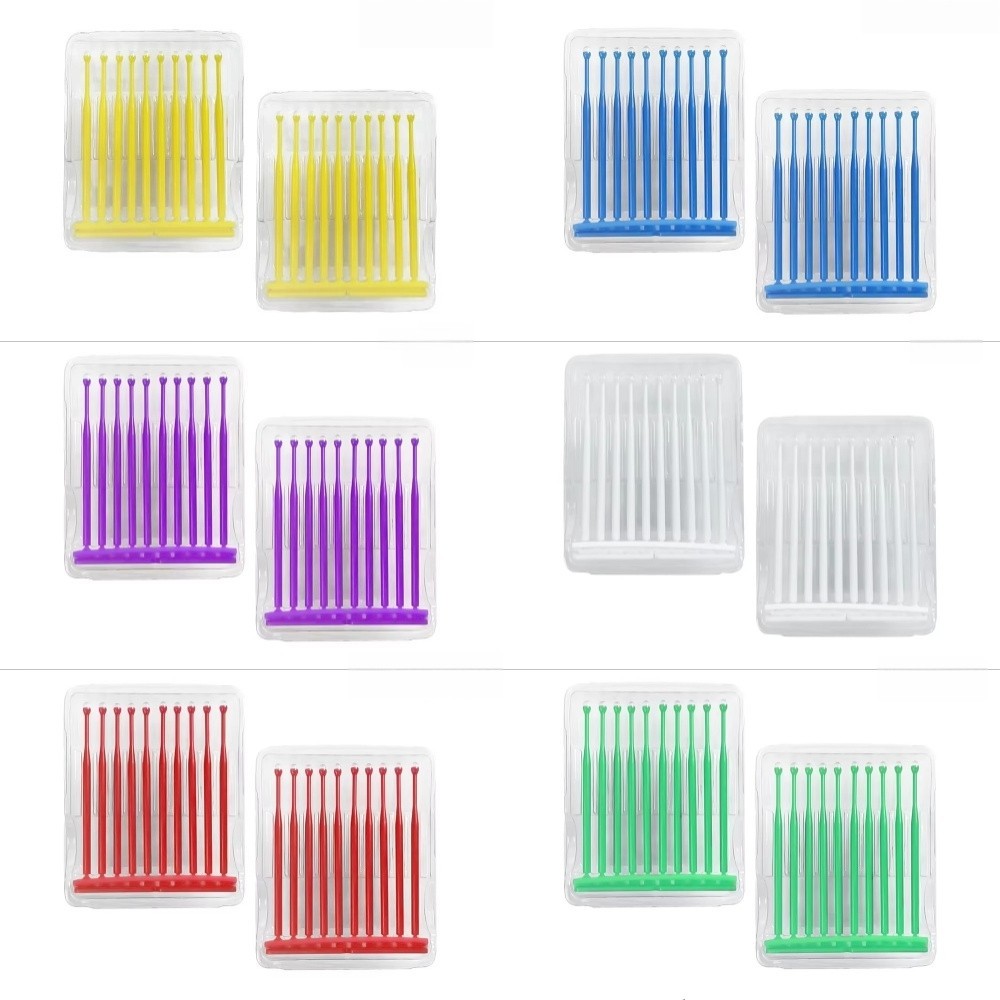 200pc Dental Bonding Stick Rod Restoration Veneer Crown Applicator Adhesive Tip