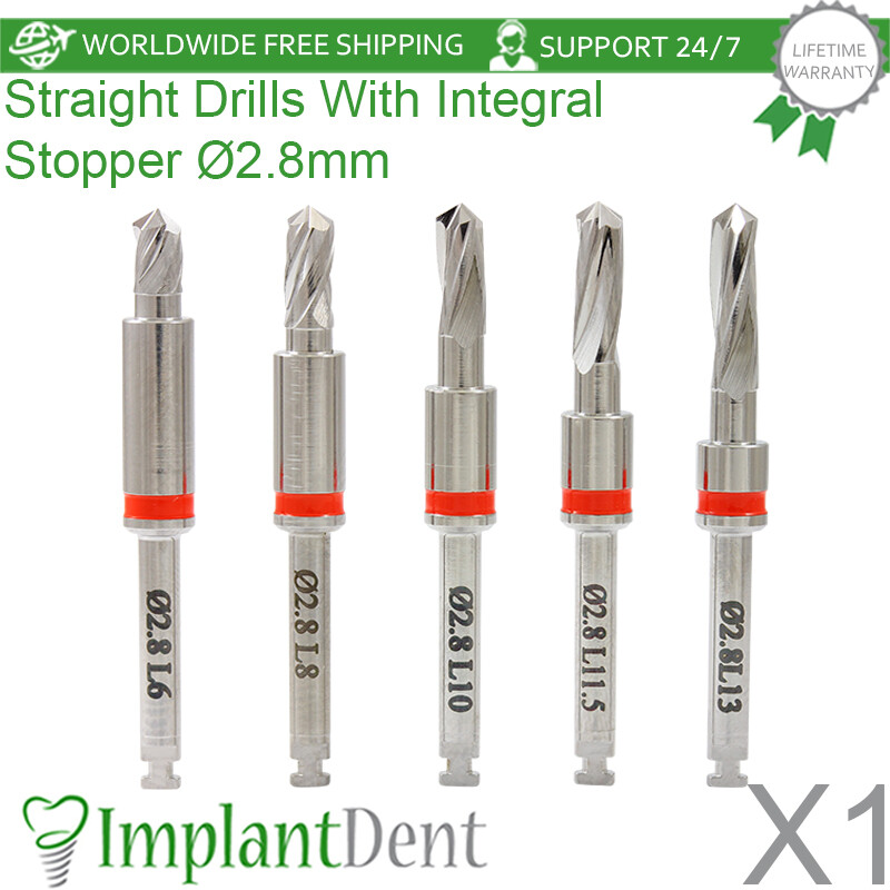 1x Dental Integral Stopper Drill 2.8mm Stainless Steel Dentistry Tool